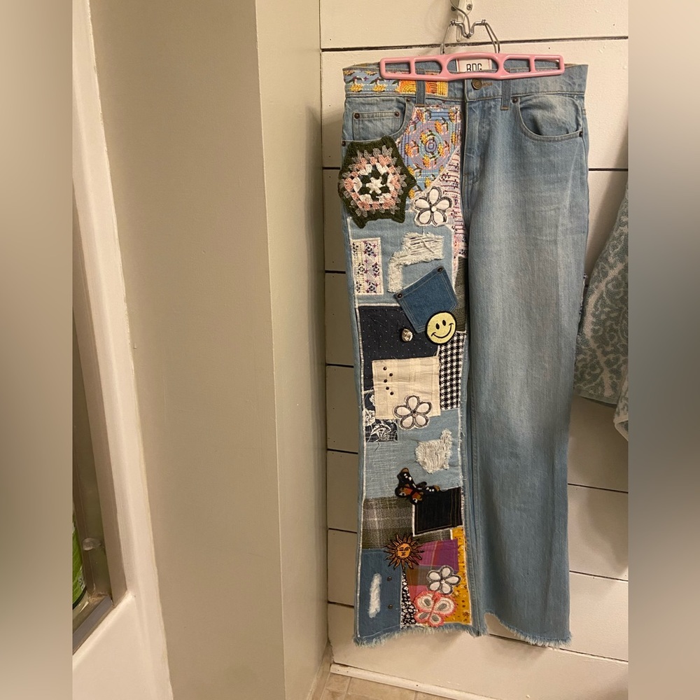 BDG hippie patch jeans